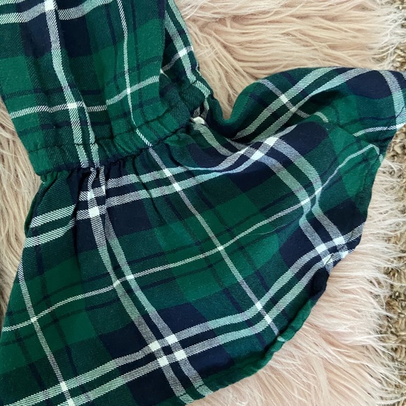 Red and Green Bell Sleeve Flannel - Picture 3 of 9